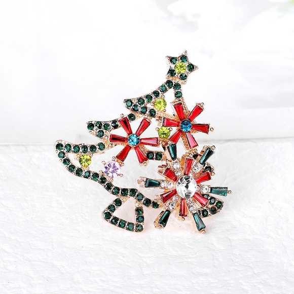 NWT Christmas Tree Brooch Christmas Brooch Holiday Brooch Christmas Tree Pendant - Picture 5 of 9